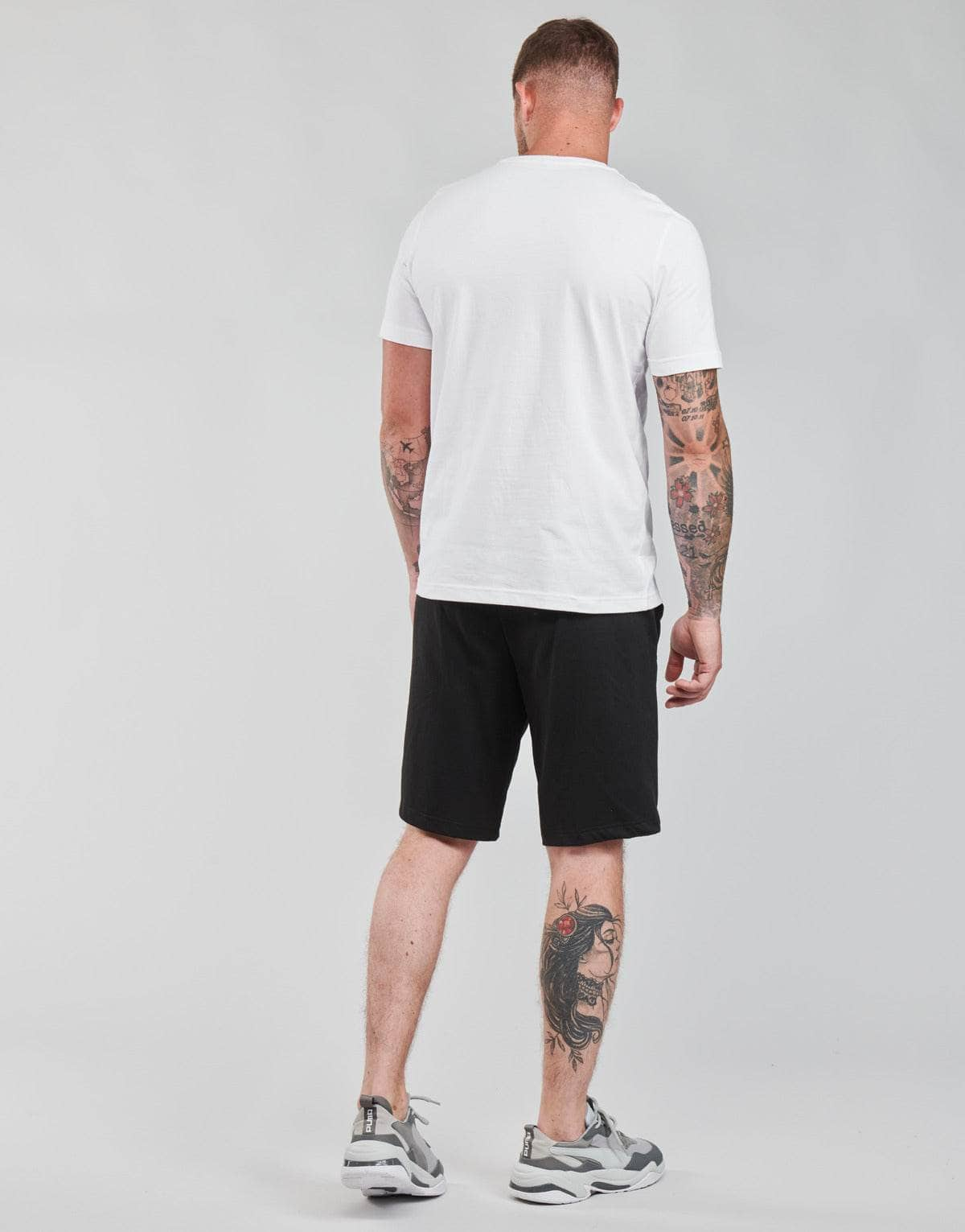 T-shirt Uomo Puma  ESS LOGO TEE  Bianco