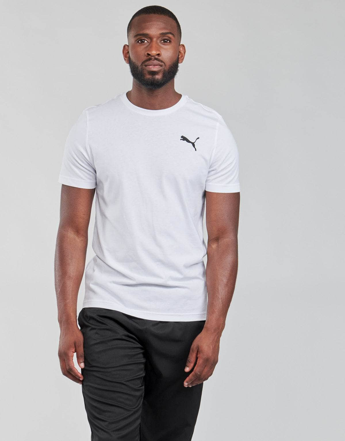 T-shirt Uomo Puma  ESS LOGO TEE  Bianco