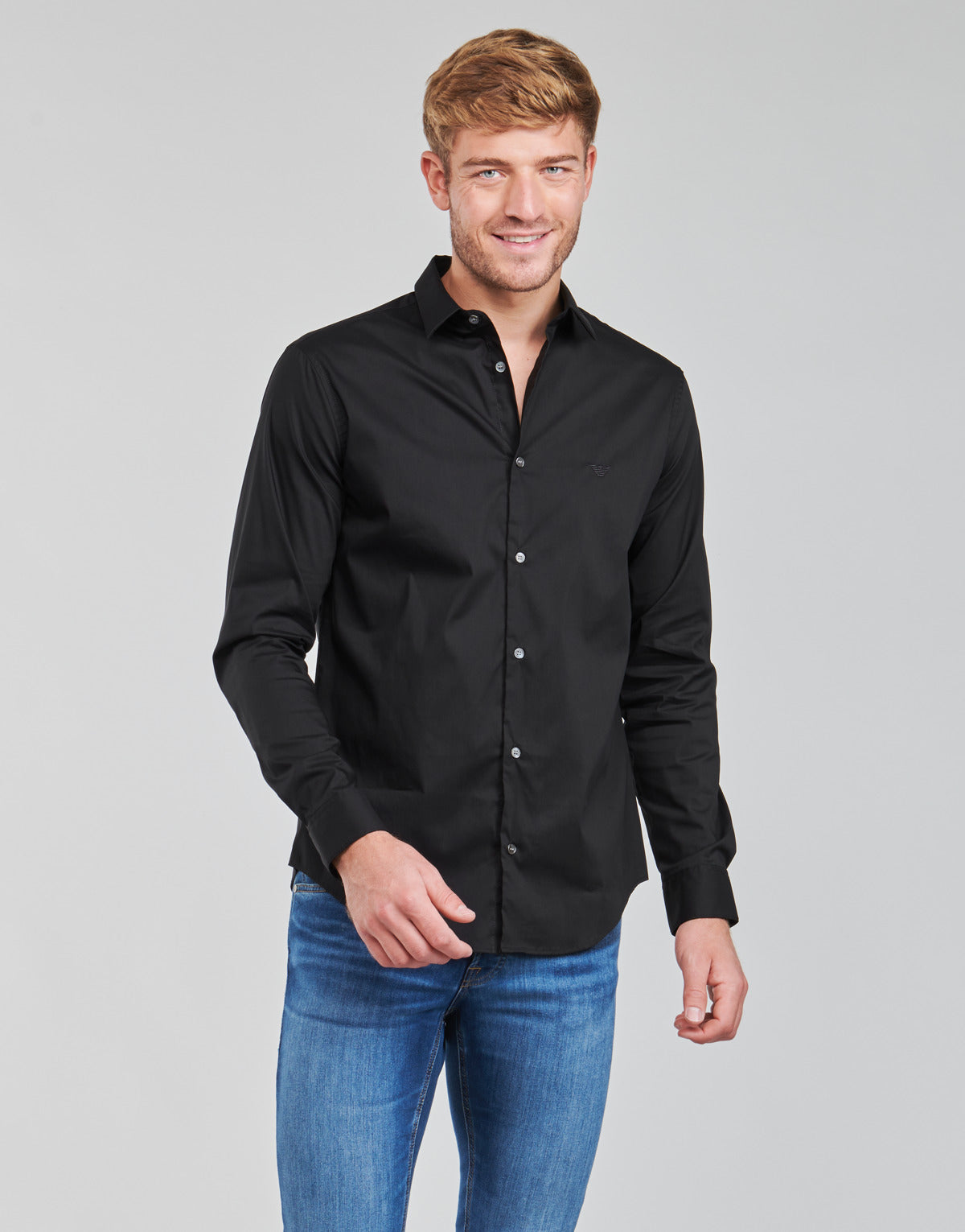 Camicia a maniche lunghe Uomo Emporio Armani  8N1C09  Nero