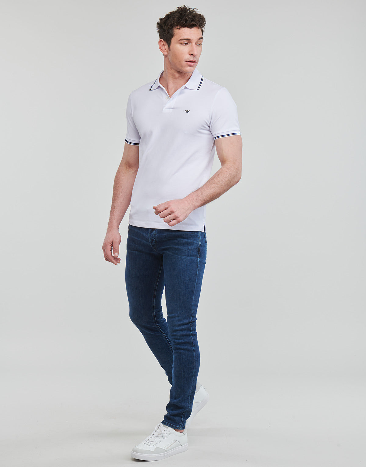 Polo Uomo Emporio Armani  8N1FB4  Bianco