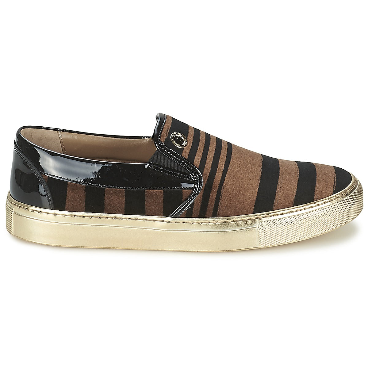 Scarpe Donna Sonia Rykiel  STRIPES VELVET  Marrone