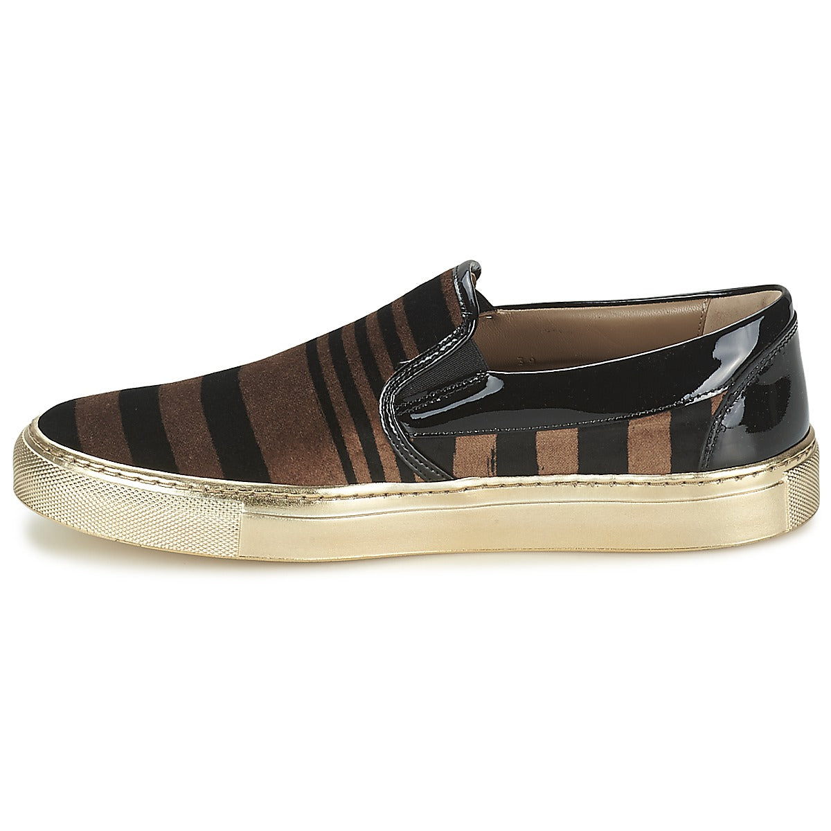 Scarpe Donna Sonia Rykiel  STRIPES VELVET  Marrone