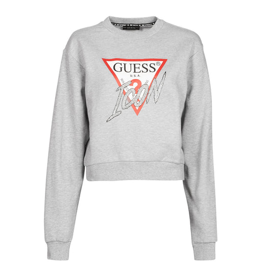 Felpa Donna Guess  ICON FLEECE  Grigio