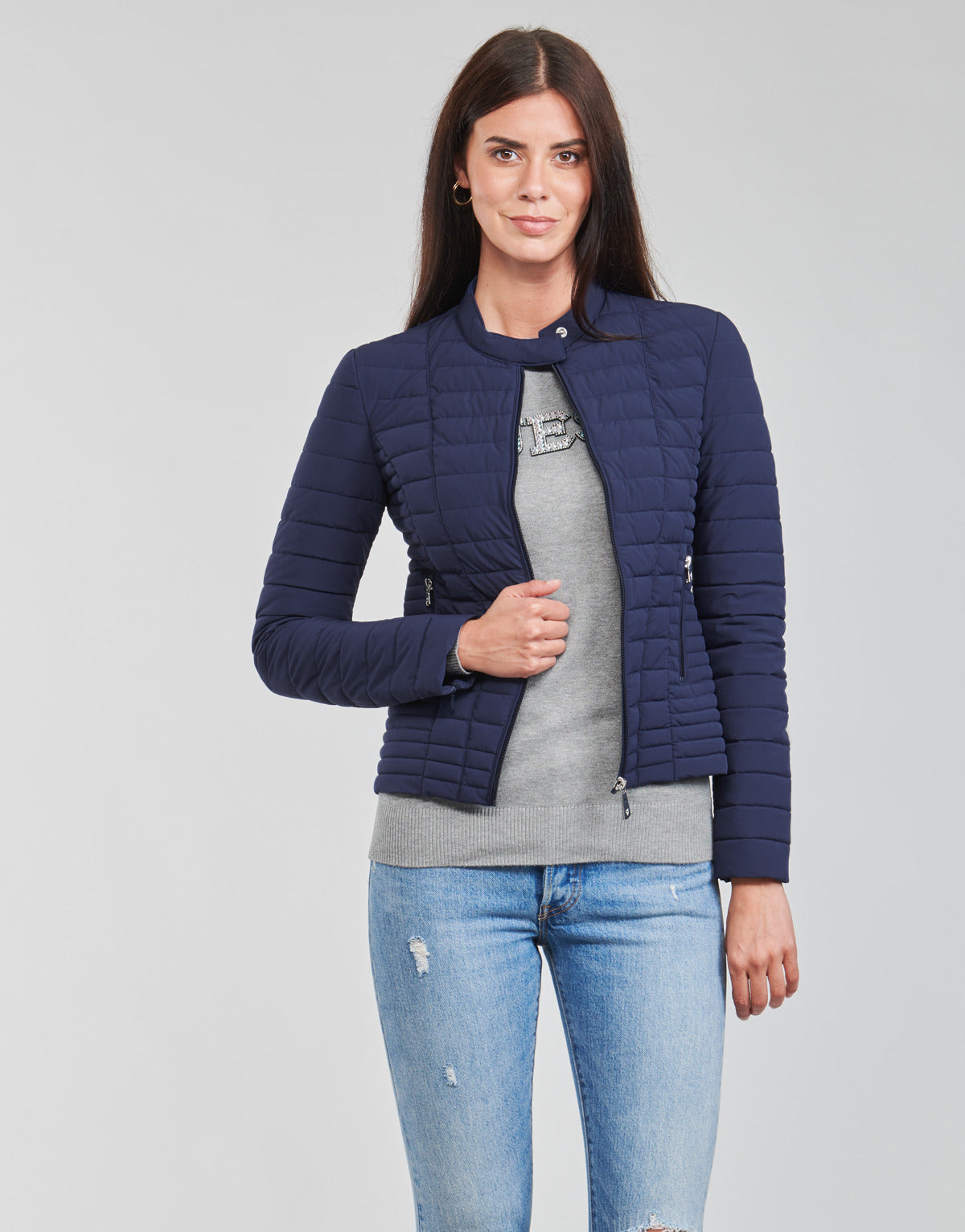 Piumino Donna Guess  VONA JACKET  Blu