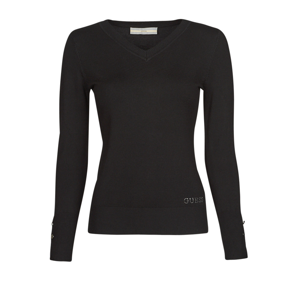 Maglione Donna Guess  GENA VN LS SWTR  Nero