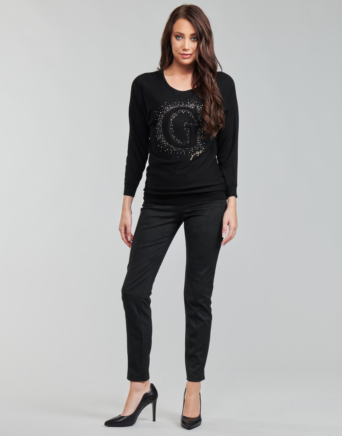 Collant Donna Guess  MAYA LEGGINGS  Nero