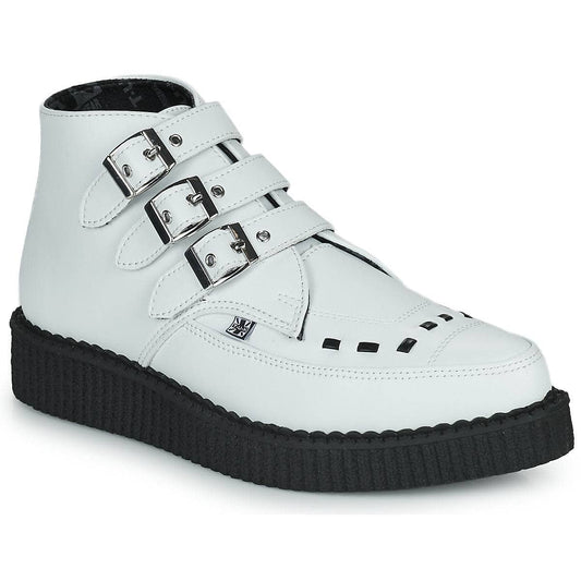 Stivaletti Uomo TUK  POINTED CREEPER 3 BUCKLE BOOT  Bianco