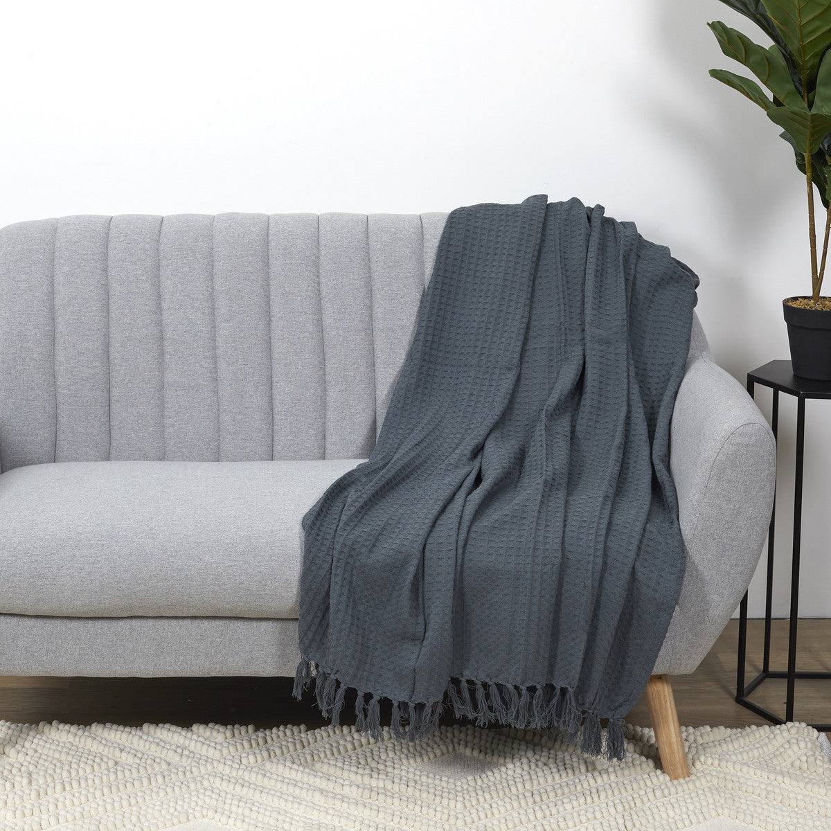 Plaid, coperte  The home deco factory  GALICE  Grigio