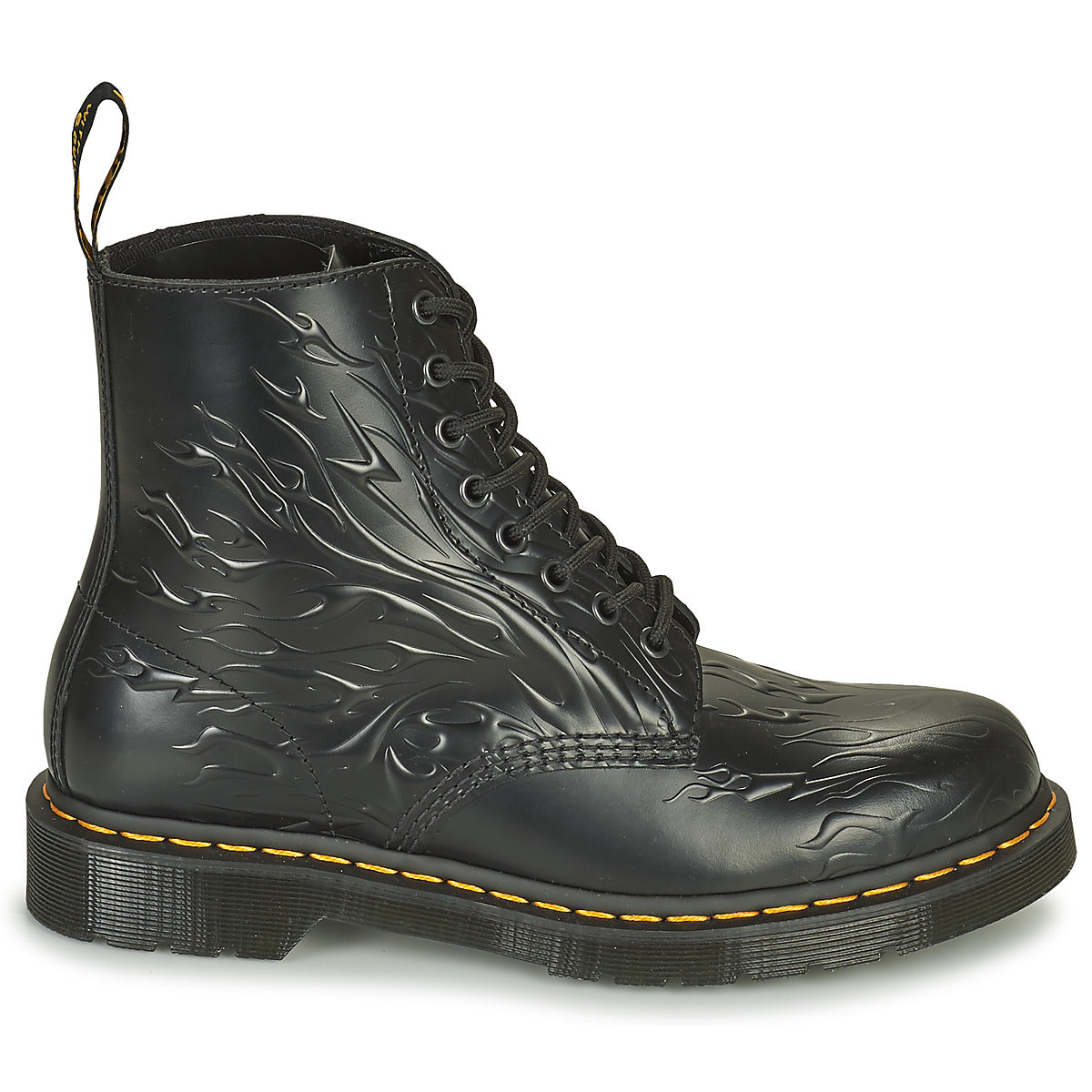 Stivaletti Donna Dr. Martens  1460 FLAMES  Nero