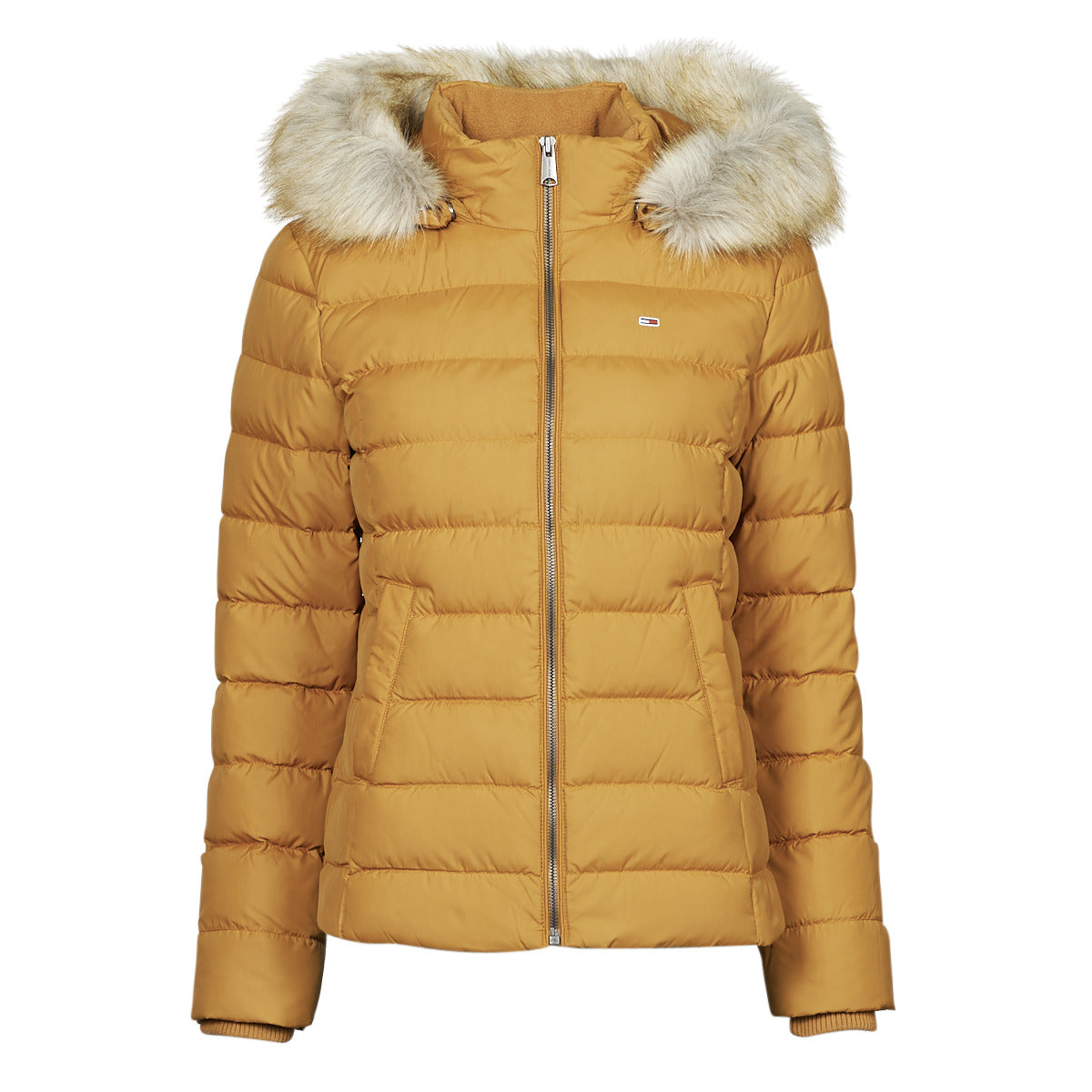 Piumino Donna Tommy Jeans  TJW BASIC HOODED DOWN JACKET  Giallo