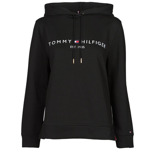 Felpa Donna Tommy Hilfiger  HERITAGE HILFIGER HOODIE LS  Nero