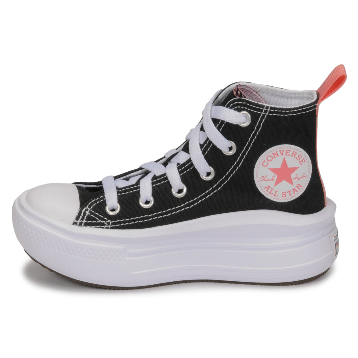 Scarpe bambini ragazza Converse  CHUCK TAYLOR ALL STAR MOVE CANVAS HI  Nero