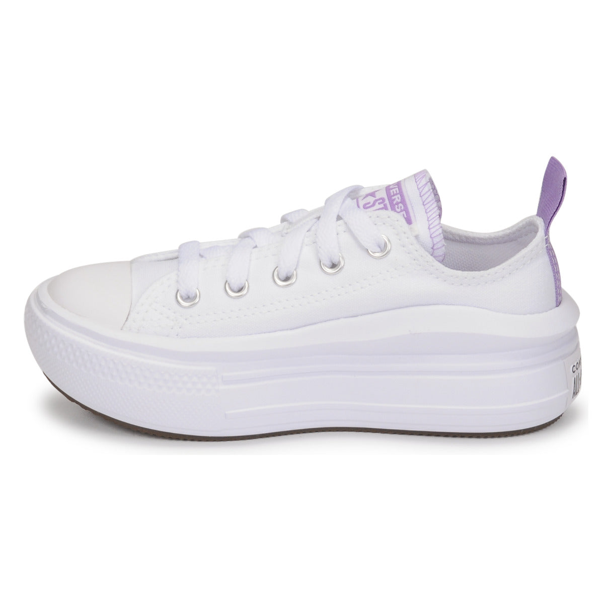 Scarpe bambini ragazza Converse  CHUCK TAYLOR ALL STAR MOVE CANVAS OX  Bianco