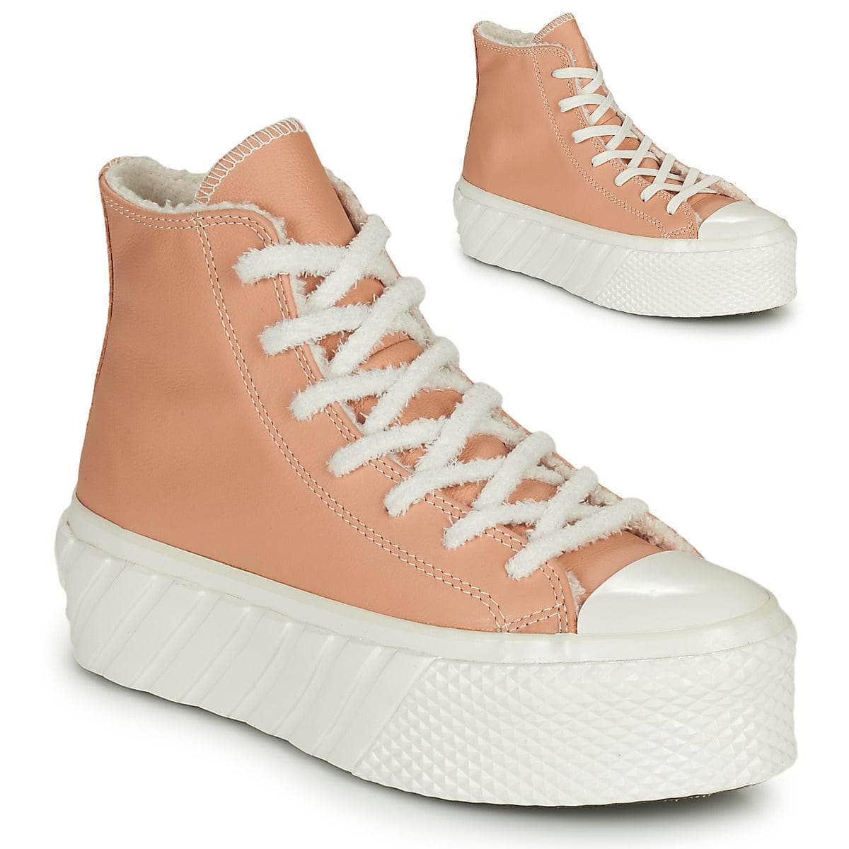 Sneakers alte Donna Converse  CHUCK TAYLOR ALL STAR LIFT 2X COZY TONES HI  Beige