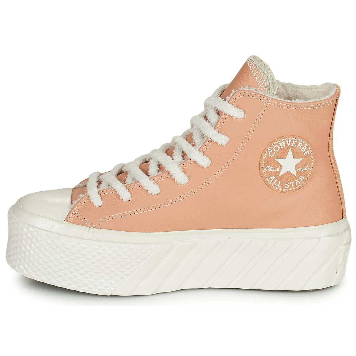 Sneakers alte Donna Converse  CHUCK TAYLOR ALL STAR LIFT 2X COZY TONES HI  Beige