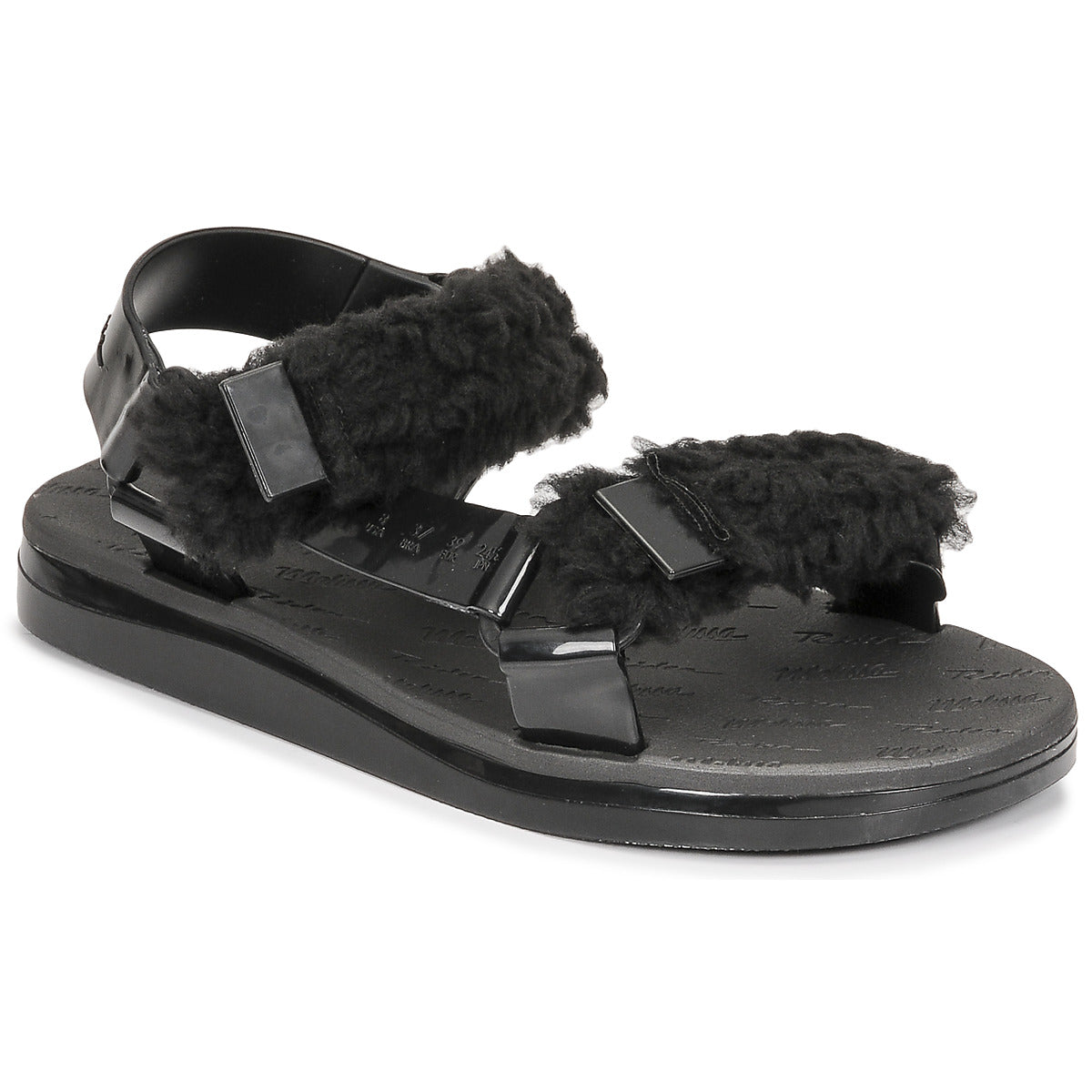 Sandali Donna Melissa  MELISSA PAPETTE FLUFFY RIDER AD  Nero