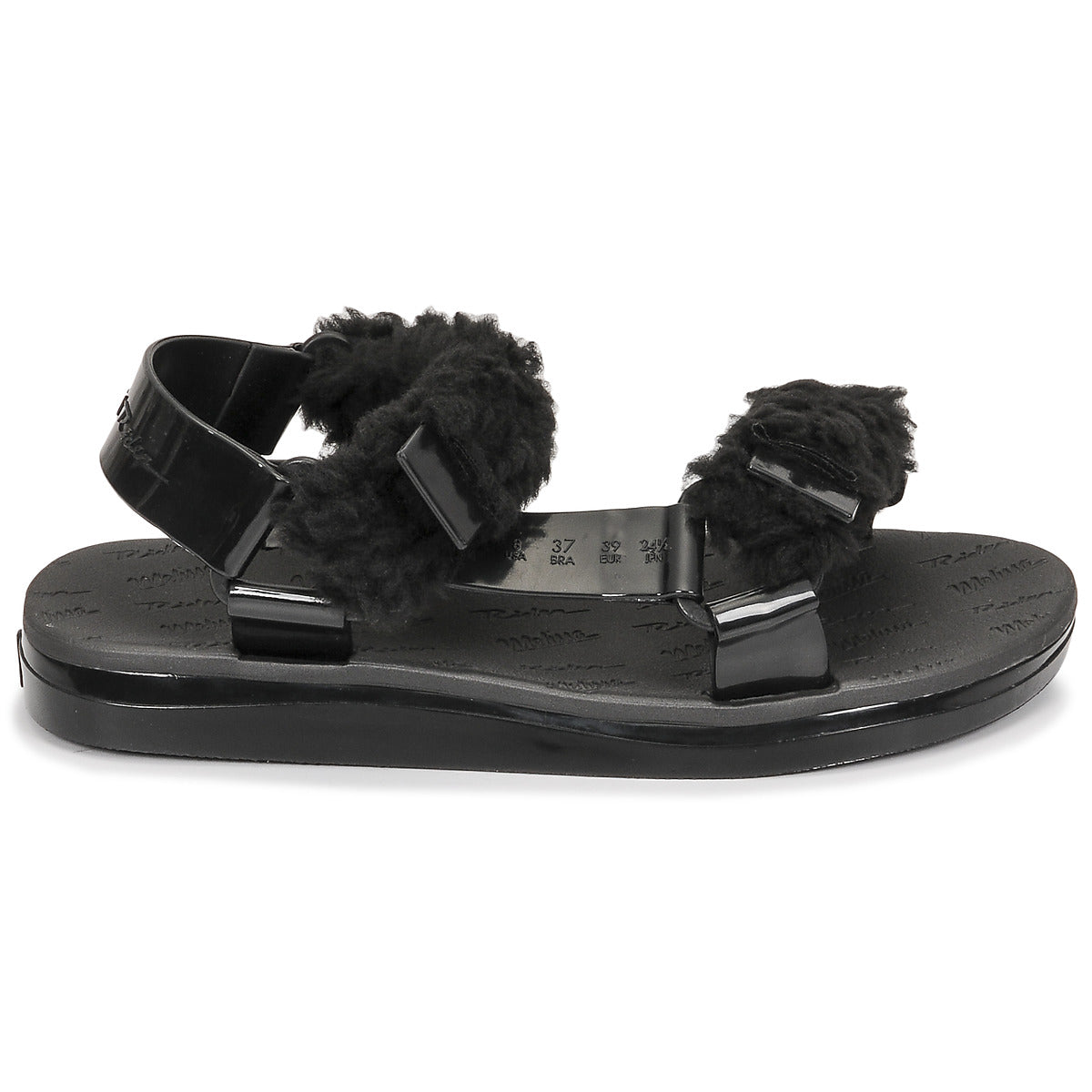 Sandali Donna Melissa  MELISSA PAPETTE FLUFFY RIDER AD  Nero