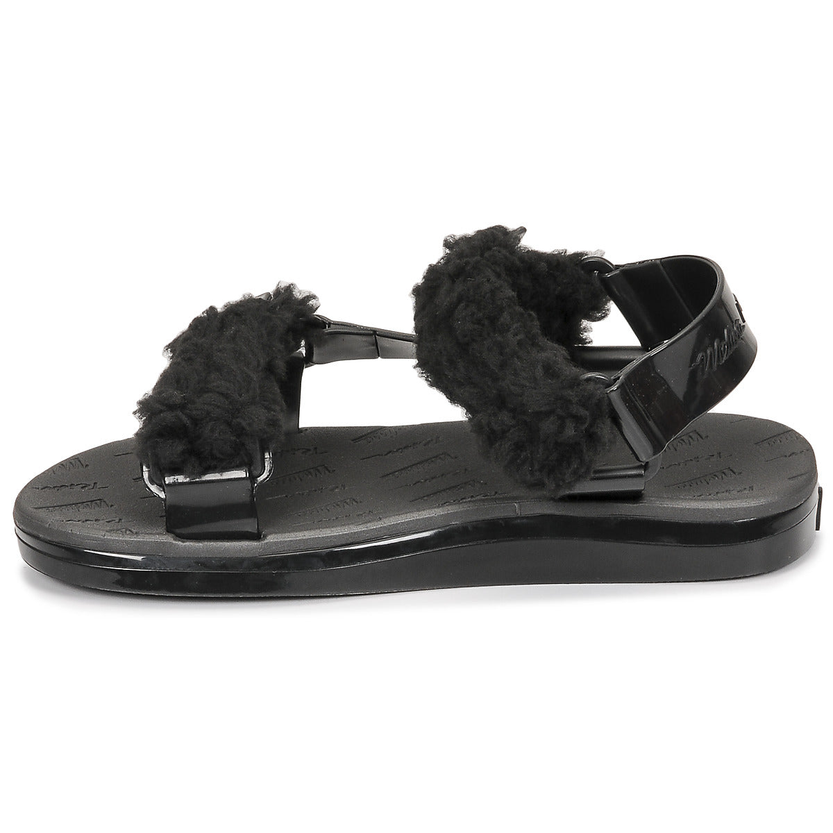 Sandali Donna Melissa  MELISSA PAPETTE FLUFFY RIDER AD  Nero