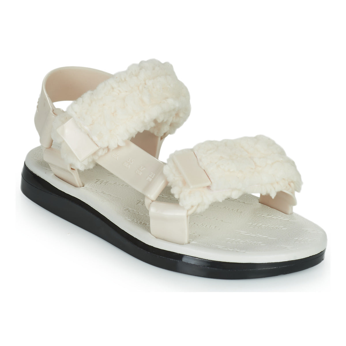 Sandali Donna Melissa  MELISSA PAPETTE FLUFFY RIDER AD  Beige