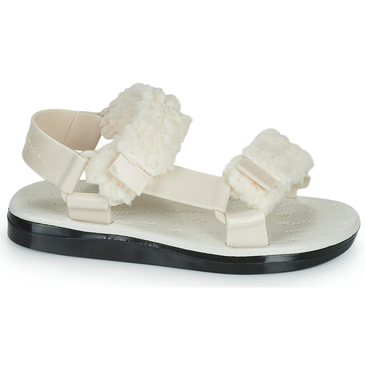 Sandali Donna Melissa  MELISSA PAPETTE FLUFFY RIDER AD  Beige