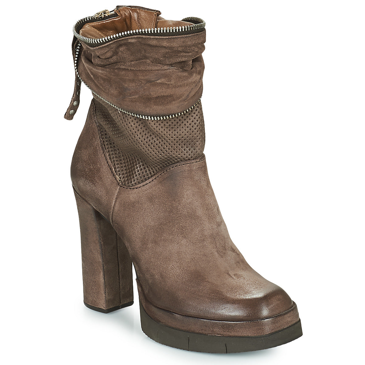 Stivaletti Donna Airstep / A.S.98  BLOC ZIP  Marrone