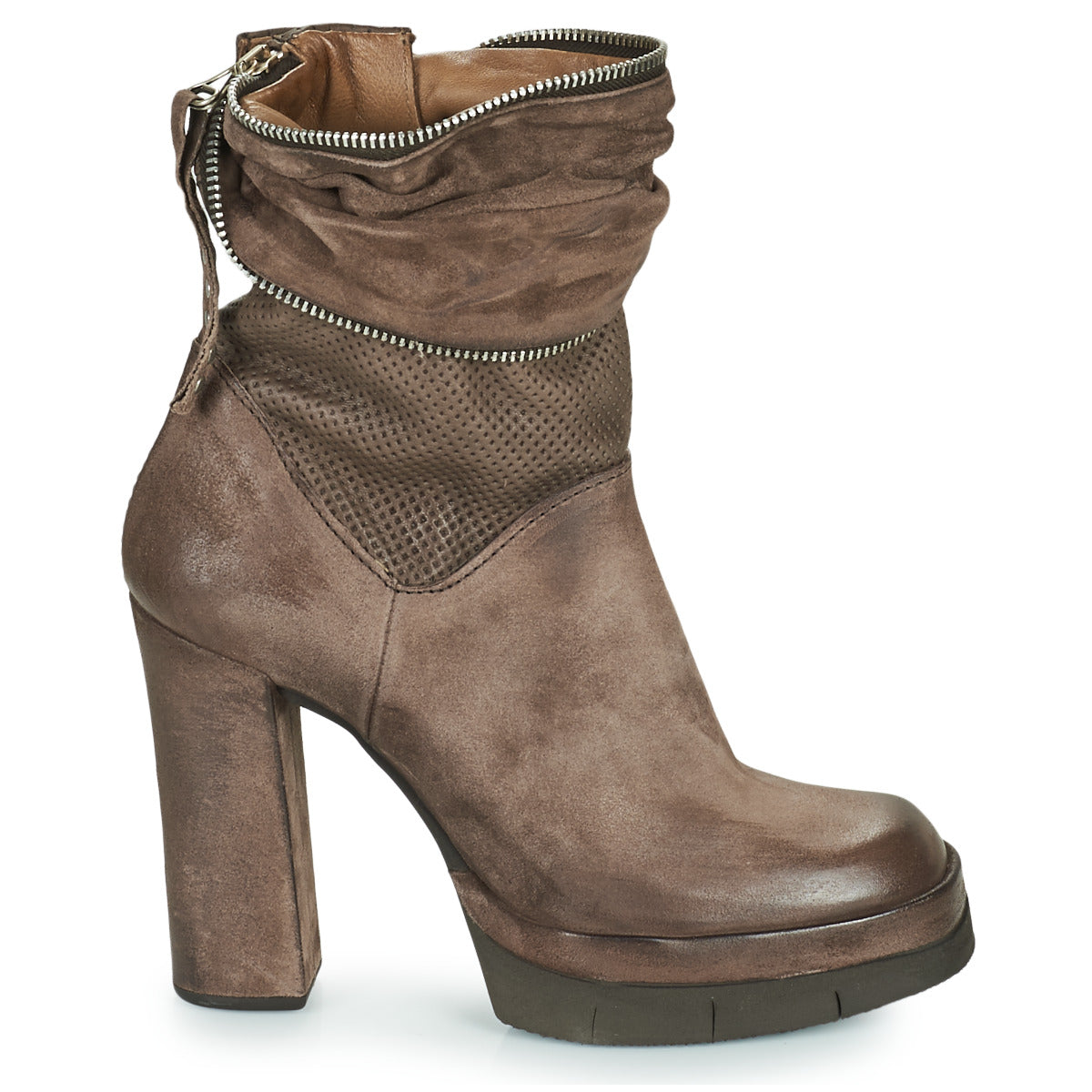 Stivaletti Donna Airstep / A.S.98  BLOC ZIP  Marrone