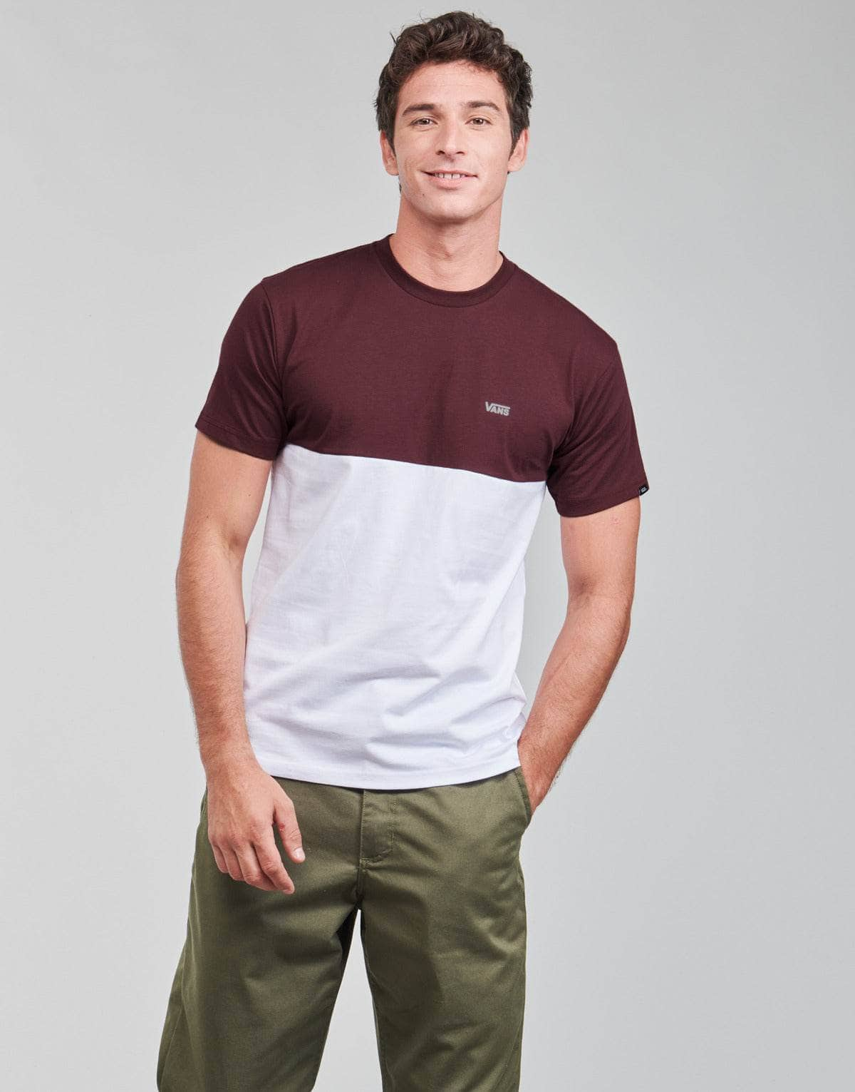 T-shirt Uomo Vans  COLORBLOCK TEE  Bianco