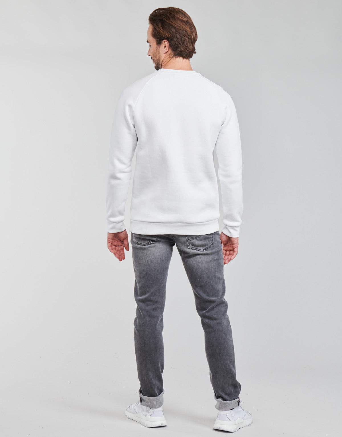 Felpa Uomo adidas  ESSENTIAL CREW  Bianco