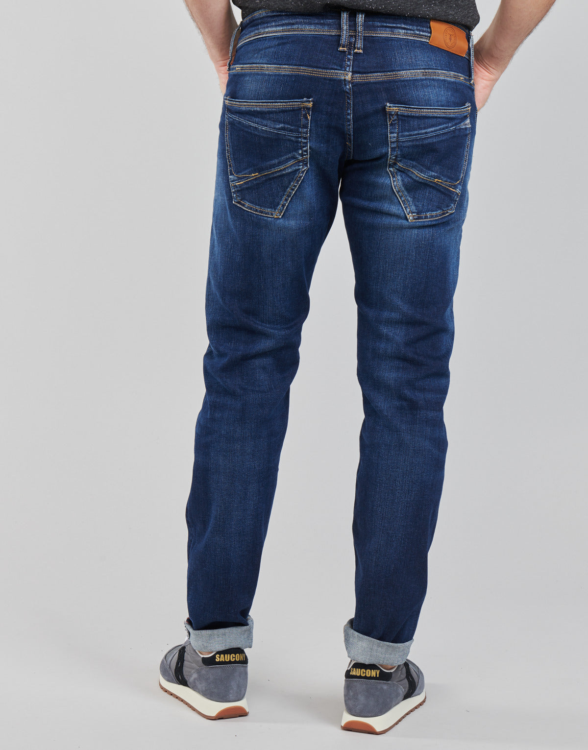 Jeans Slim Uomo Le Temps des Cerises  712 BAS  Blu