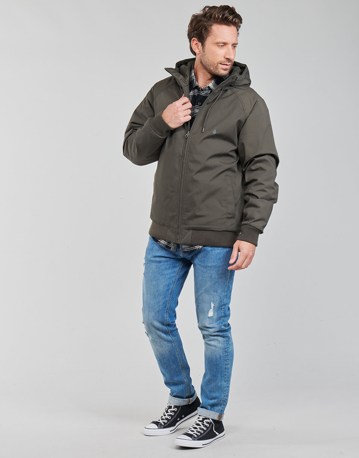 Giubbotto Uomo Volcom  HERNAN 5K JACKET  Kaki