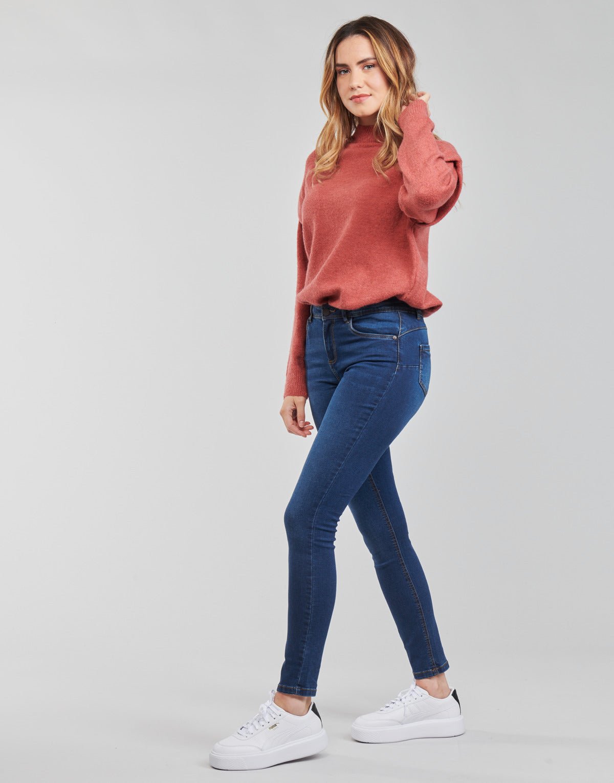 Jeans Slim Donna Noisy May  NMJEN  Blu