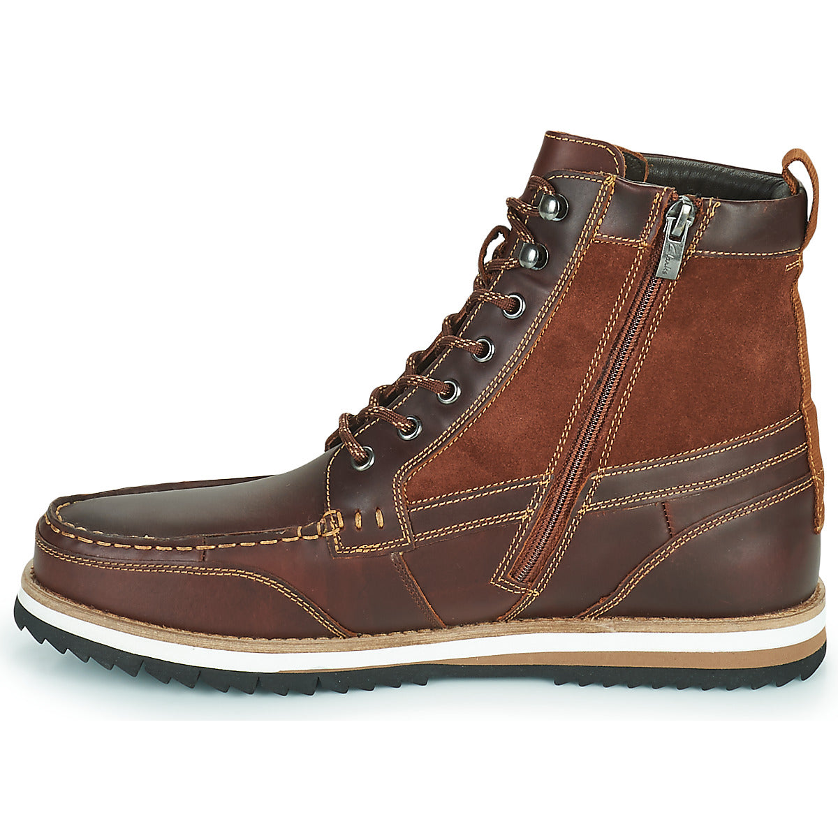 Stivaletti Uomo Clarks  DURSTON HI  Marrone