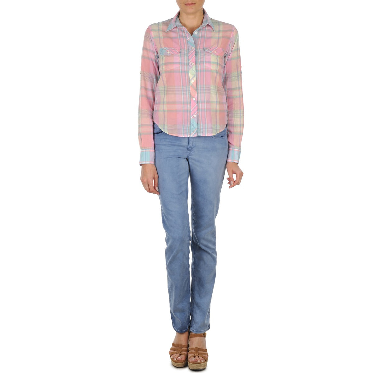 Jeans Donna Gant  DANA SPRAY COLORED DENIM PANTS  Blu