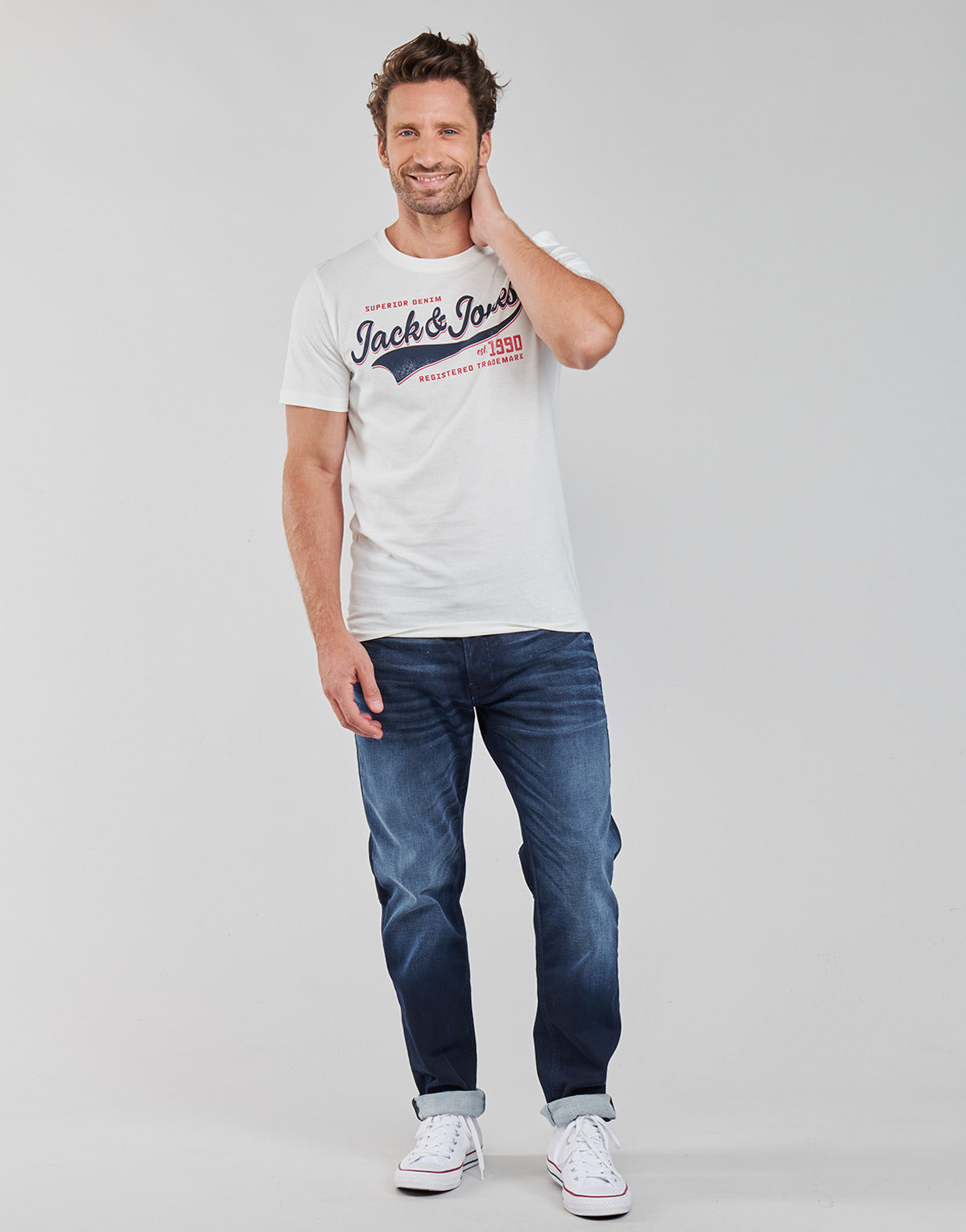 Jeans Slim Uomo Jack & Jones  JJIMIKE  Blu