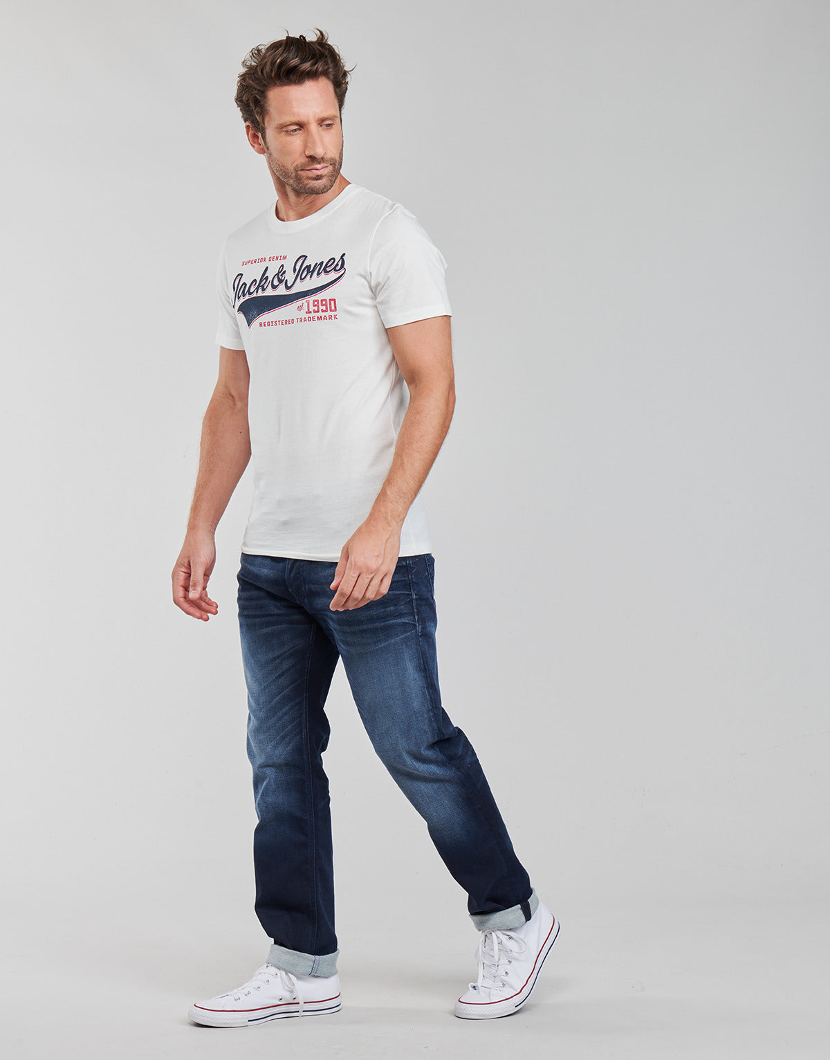 Jeans Slim Uomo Jack & Jones  JJIMIKE  Blu