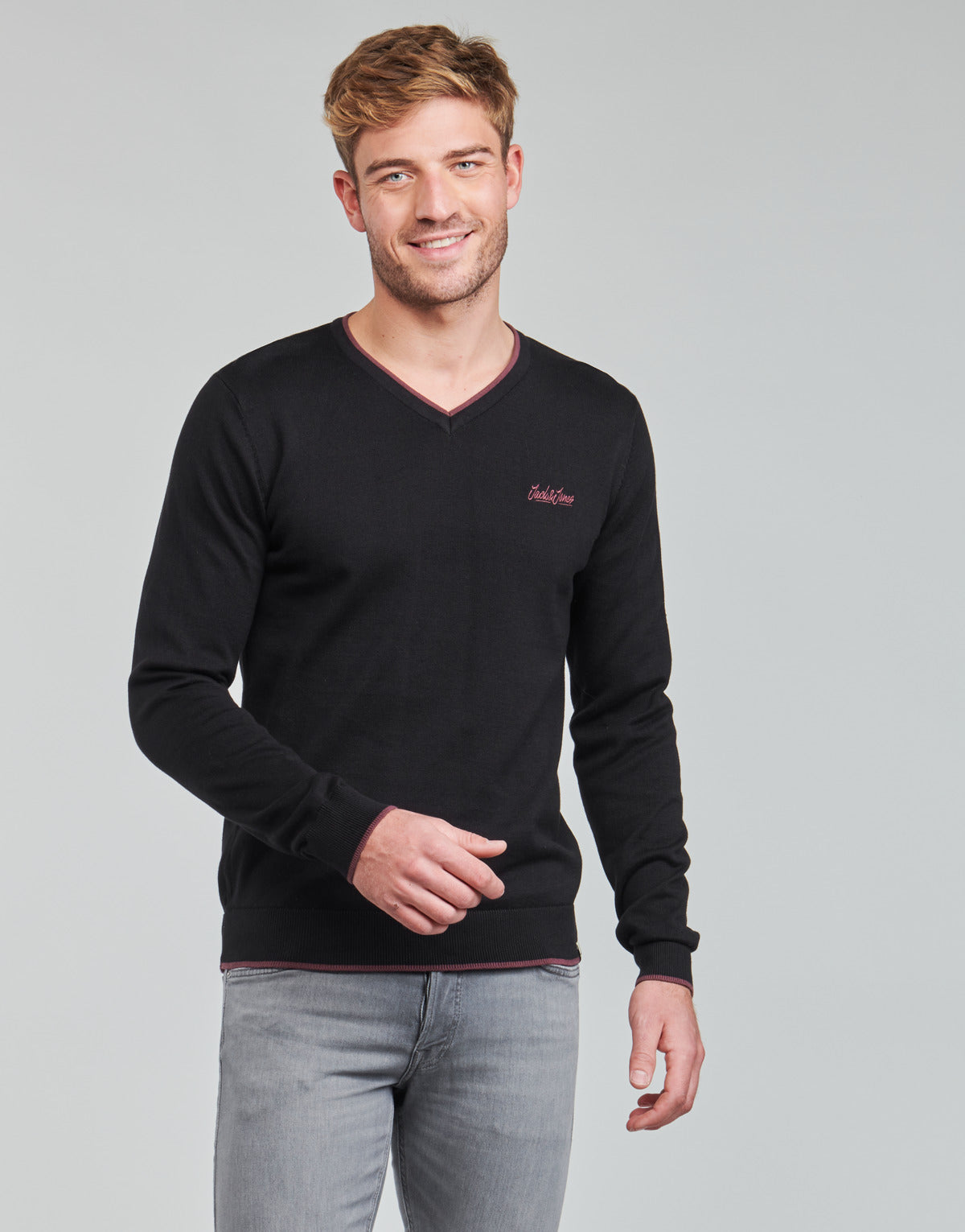 Maglione Uomo Jack & Jones  JORTONS  Nero