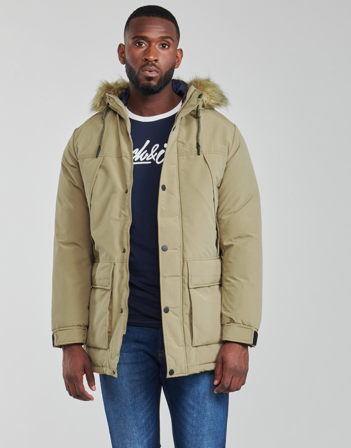 Parka Uomo Jack & Jones  JJSUPER  Beige