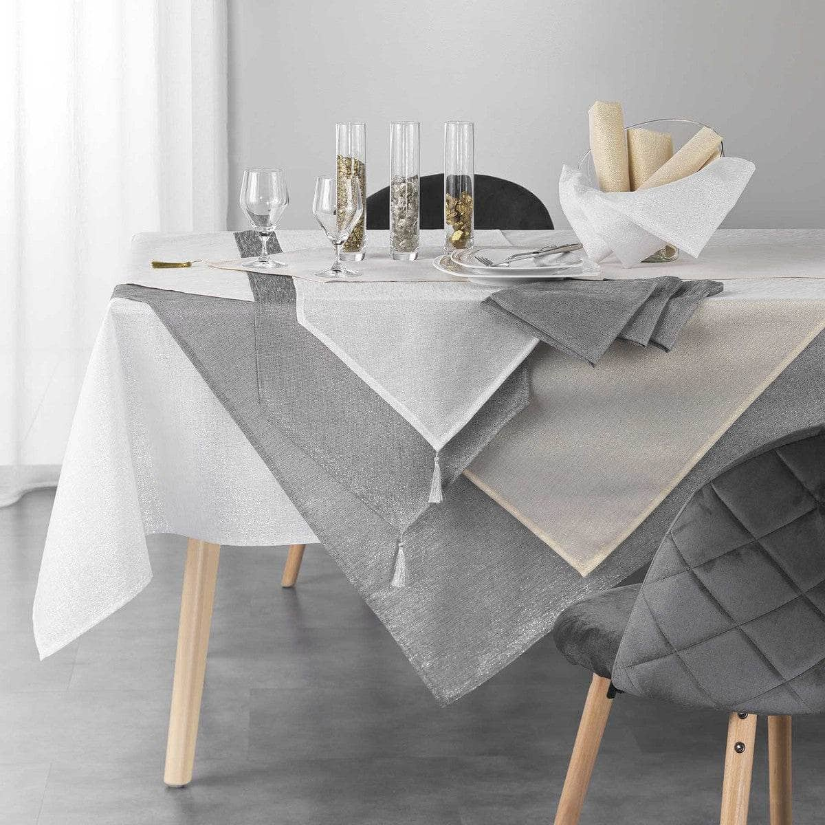 Tovaglia  Douceur d intérieur  SILVERY  Grigio