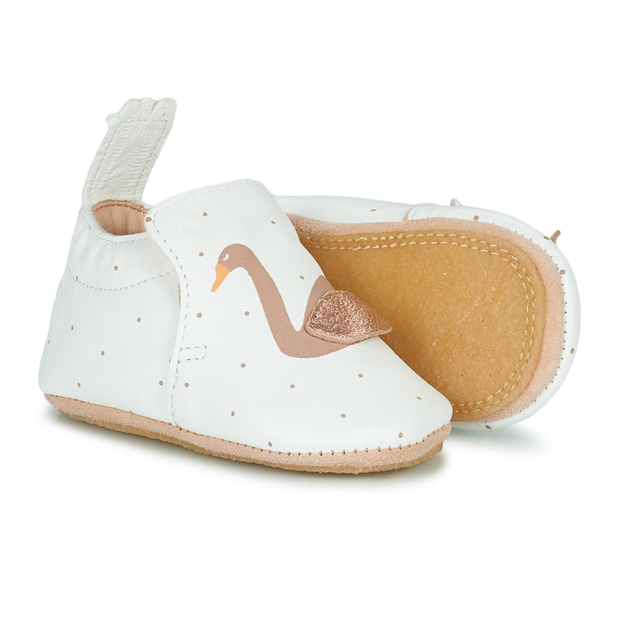 Pantofole bambini ragazzo Easy Peasy  BLUBLU CYGNE  Bianco