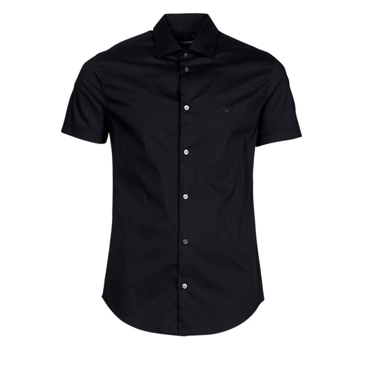 Camicia a maniche corte Uomo Emporio Armani  8N1C91  Nero