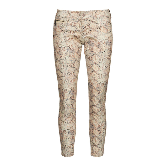 Pantalone Donna Freeman T.Porter  ALEXA CROPPED REPTILIA  Beige