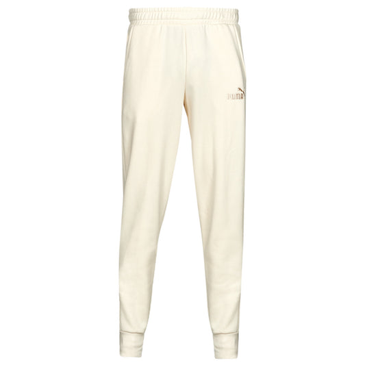 Pantaloni Sportivi Uomo Puma  ESS+ EMBROIDERY LOGO PANT  Beige