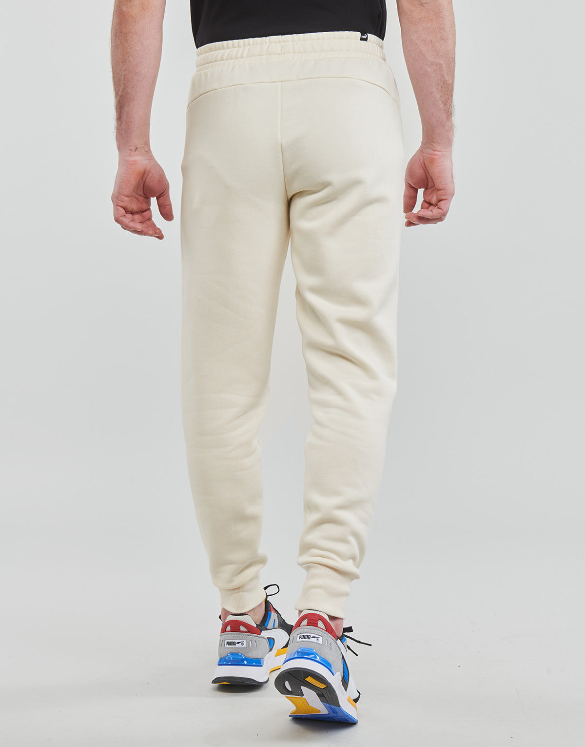 Pantaloni Sportivi Uomo Puma  ESS+ EMBROIDERY LOGO PANT  Beige