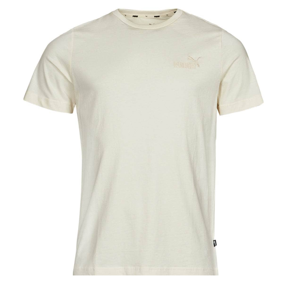 T-shirt Uomo Puma  ESS+ EMBROIDERY LOGO TEE  Beige