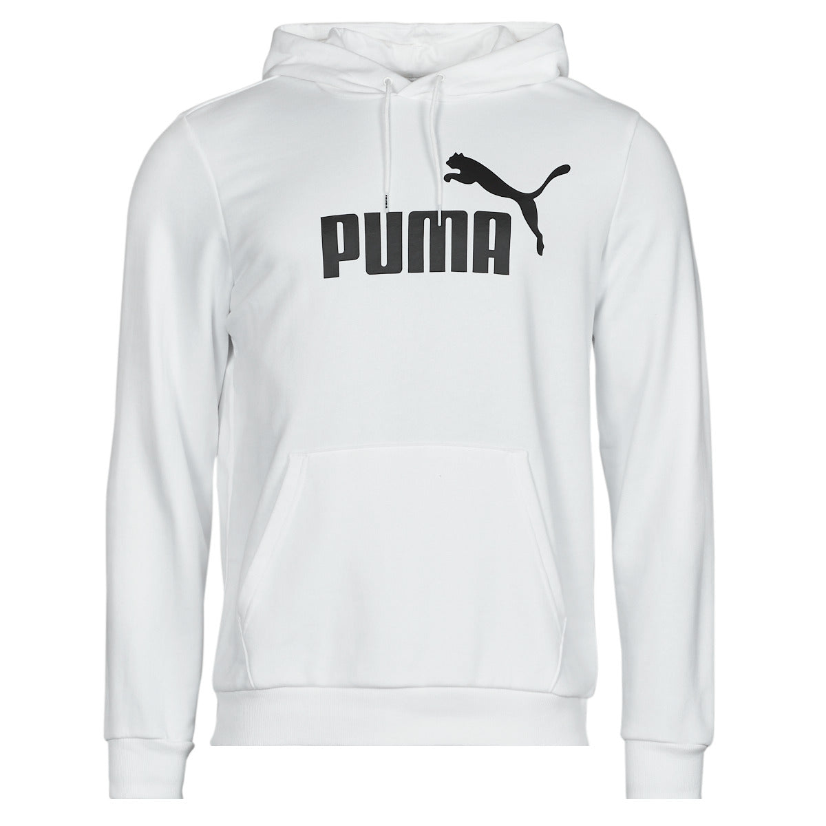 Felpa Uomo Puma  ESS BIG LOGO HOODIE FL  Bianco