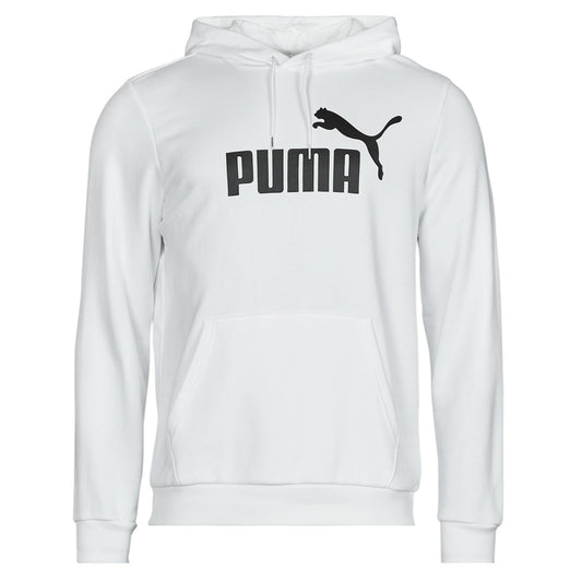 Felpa Uomo Puma  ESS BIG LOGO HOODIE FL  Bianco