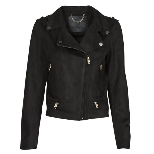 Giacca in pelle Donna Guess  MONICA JACKET  Nero