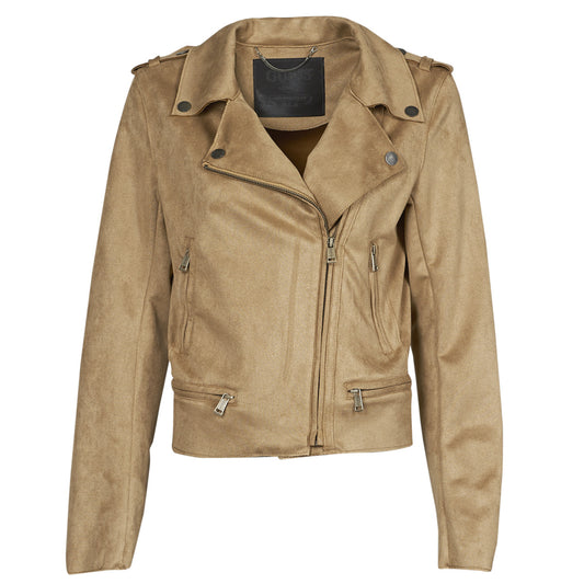 Giacca in pelle Donna Guess  MONICA JACKET  Marrone