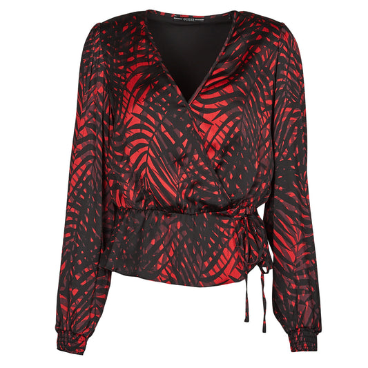 Camicetta Donna Guess  LS PIPER TOP  Rosso