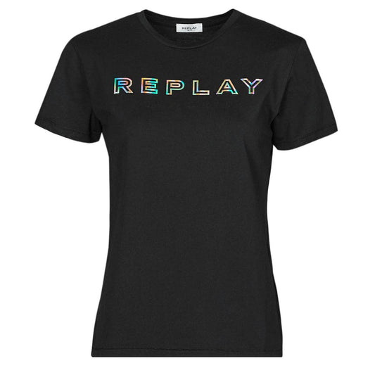 T-shirt Donna Replay  W3318C  Nero